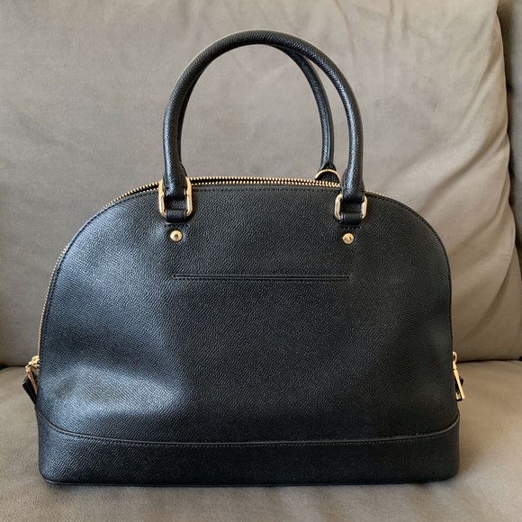 Black Coach Bag (Dome Satchel) - Picture 2 of 6